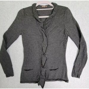 J. McLaughlin Merino wool Cardigan sweater Gray XS
